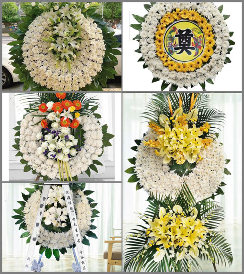 安徽六安市金寨县汤家汇镇泗道河村花圈速递